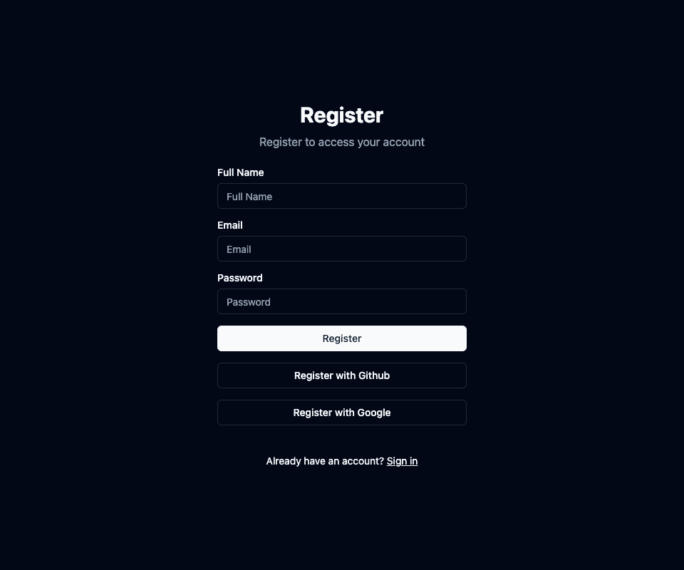 Watchman Tower signup page with email, Google, and GitHub login options